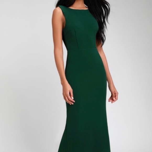 Hunter Green NWT Lulu's Dress - Picture 1 of 2